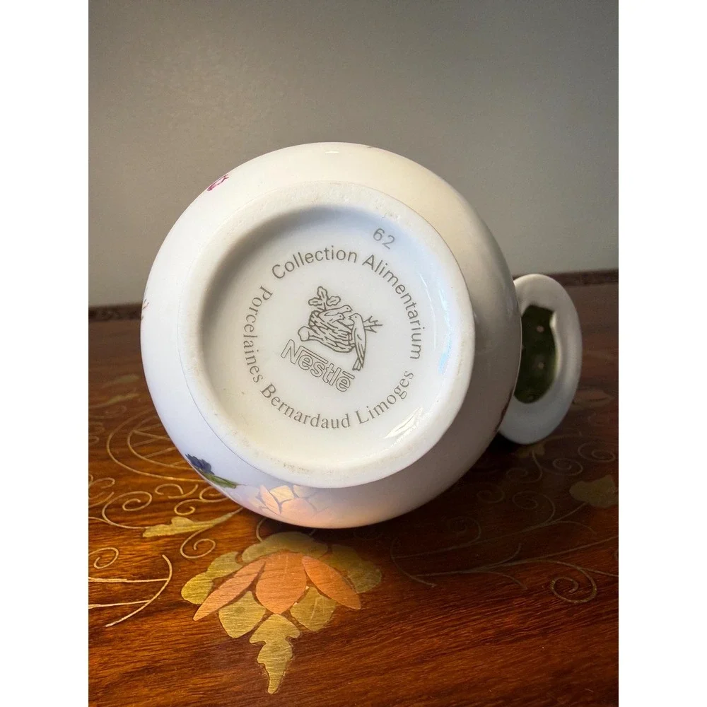 Vintage Bernardaud‎ Limoges Sugar Shaker - Floral Porcelain